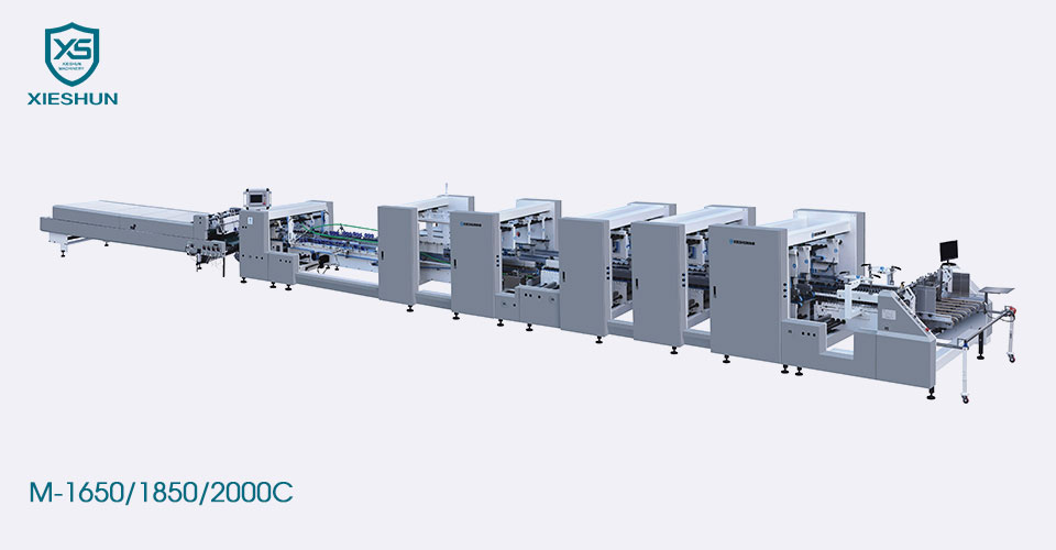 Automatinis sunkiųjų butų gofruotas 4 ir 6 kampinis aplankas „Gluer“